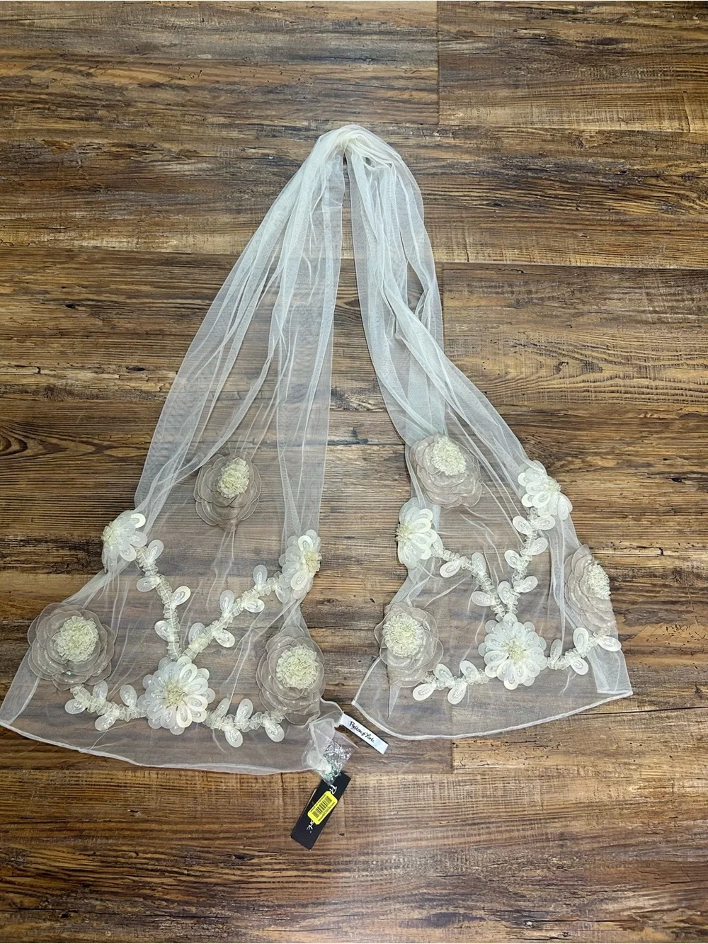 ✨ NEW WITH TAGS ✨ VTG Preston & York Luxe Ivory Tulle Evening Wrap/Bridal Shawl